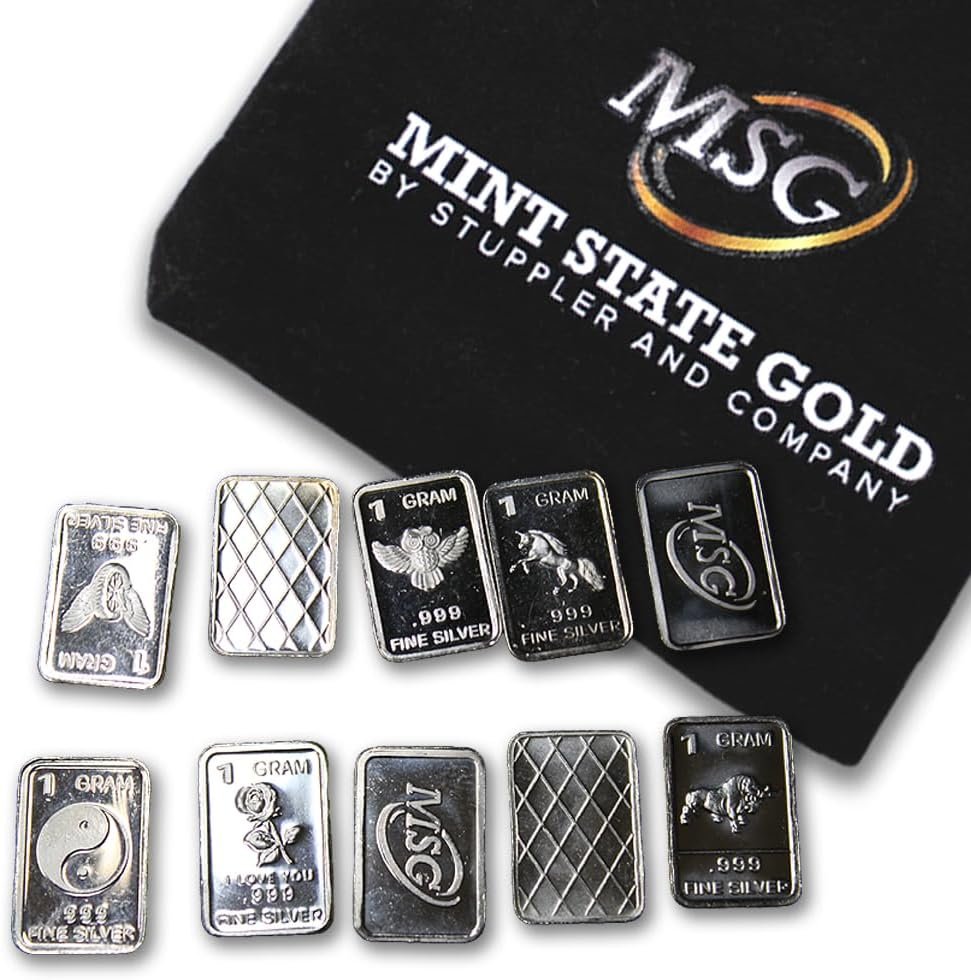 Unveiling Value: MINT STATE GOLD's Luxurious One Gram Pure Silver Bars Review