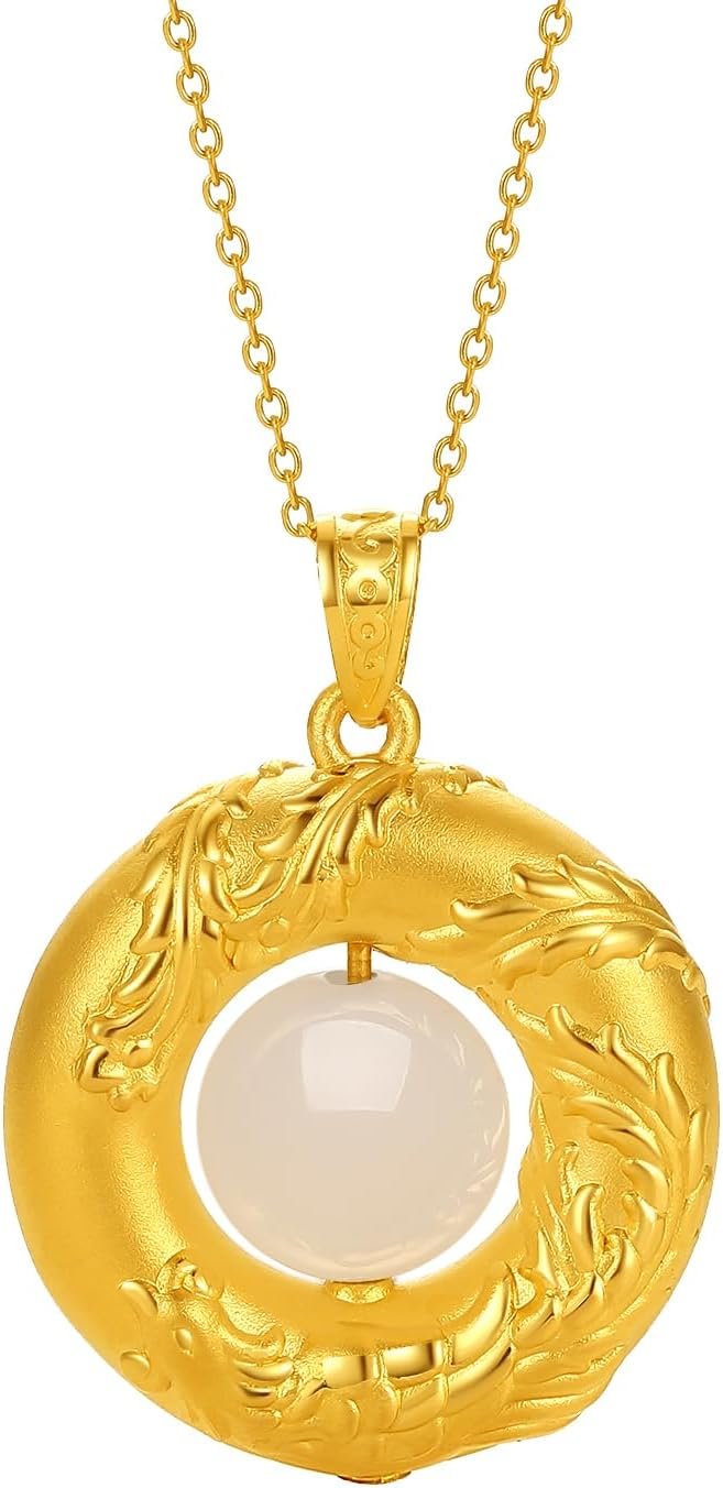 Elegance Redefined: 24K Solid Gold Phoenix Pendant for Women - A Perfect Gift!