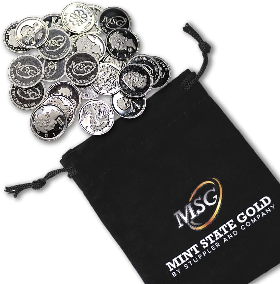 Unwrap Value: 25 One Gram .999 Silver Rounds in Stylish Pouch - A Must-Read Review!