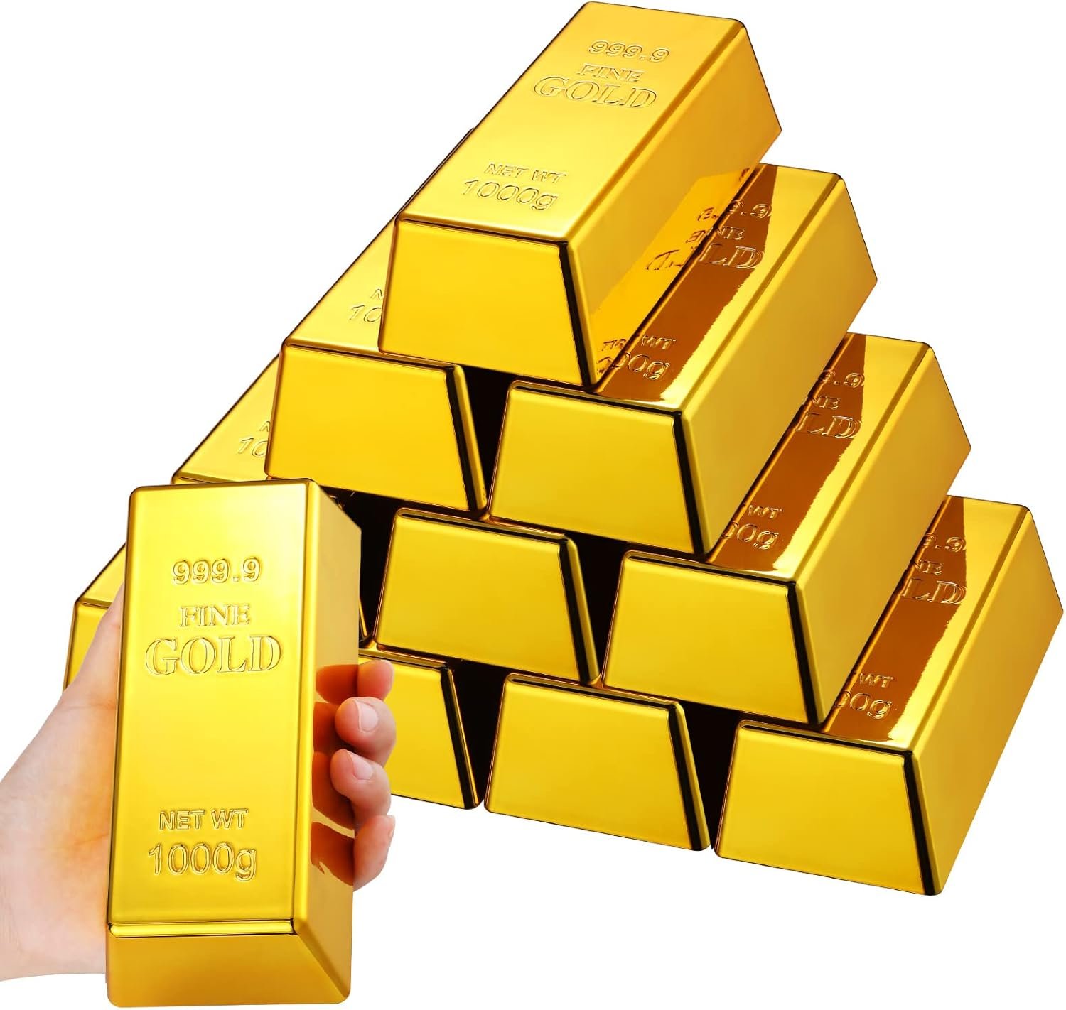 Transform Your Party with Stunning Fake Gold Bar Replicas!